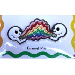 Rainbow Skeletons Pin Calavera Enamel LGBTQ latin Gay Pride Bianca Negrón